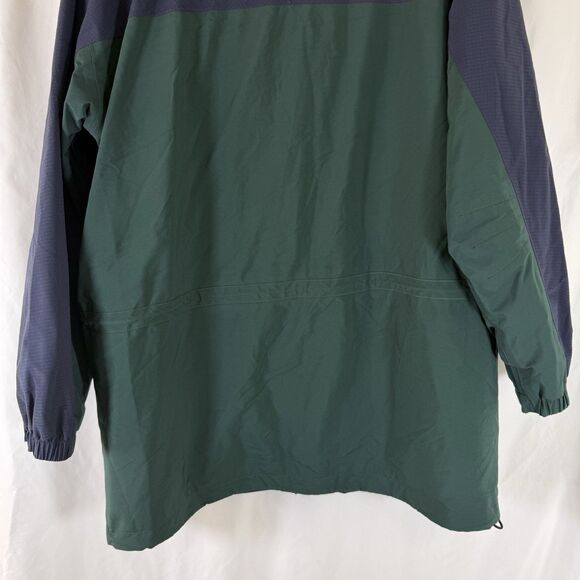Eddie Bauer EBTEK Jacket Men's Medium Green Gore-Tex Full Zip Snap Packable Hood - Picture 13 of 14